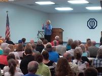 big crowd for town hall