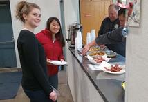 guests at breakfast