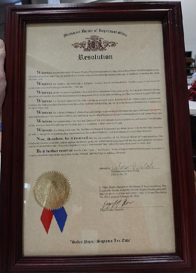 mo house proclamation